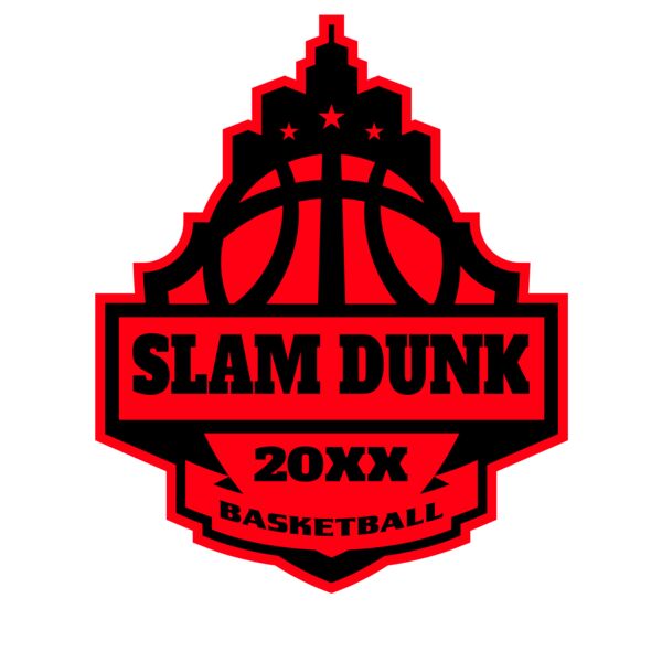 SLAM DUNK Basketball Logo Template Thumbnail